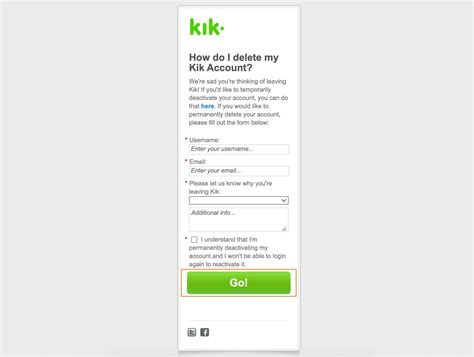 deleting kik account|kik delete account without email.